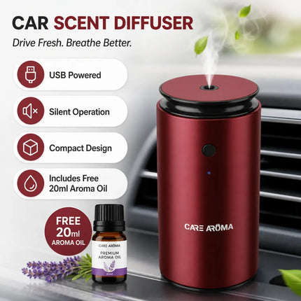 Care Aroma Scentra Car Diffuser + Free 20ml Oil | AED 99