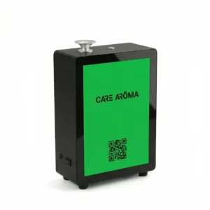 CARE AROMA SCENTFRAME cold-air scent diffuser machine with LED photo frame and smart controls side view