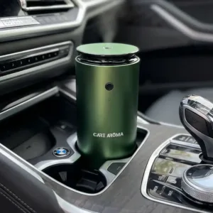Care Aroma Scentra dark green car scent diffuser UAE inside car console