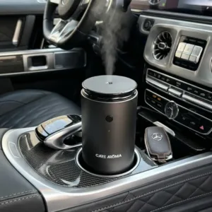 Care Aroma Scentra dark grey car aroma diffuser UAE in car interior